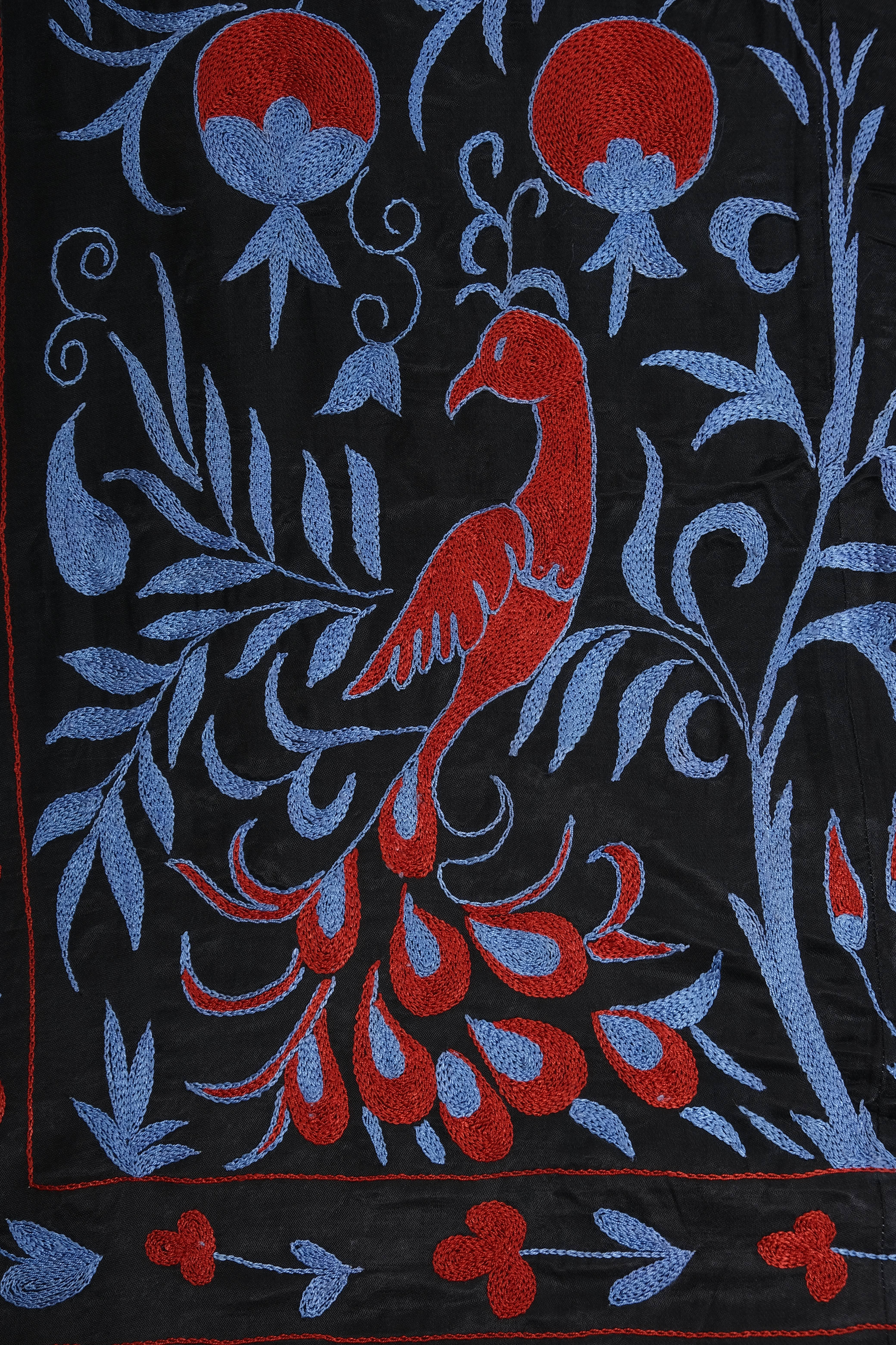 Silk Suzani Wall Hanging & Bedspread 3'4'' x 6'2''
