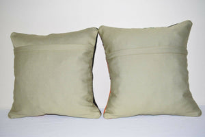 Kilim Pillow Cover Set of 2 | 16'' x 16''