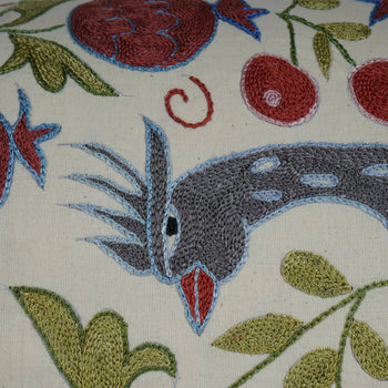Bird Suzani Bedding Pillow Cover | 18'' x 34''