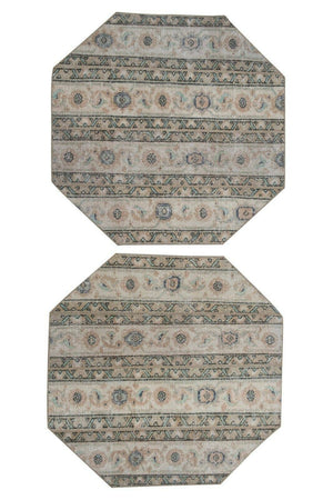 Vintage Turkish Yastik Rugs Set of 2 | 40'' x 41''