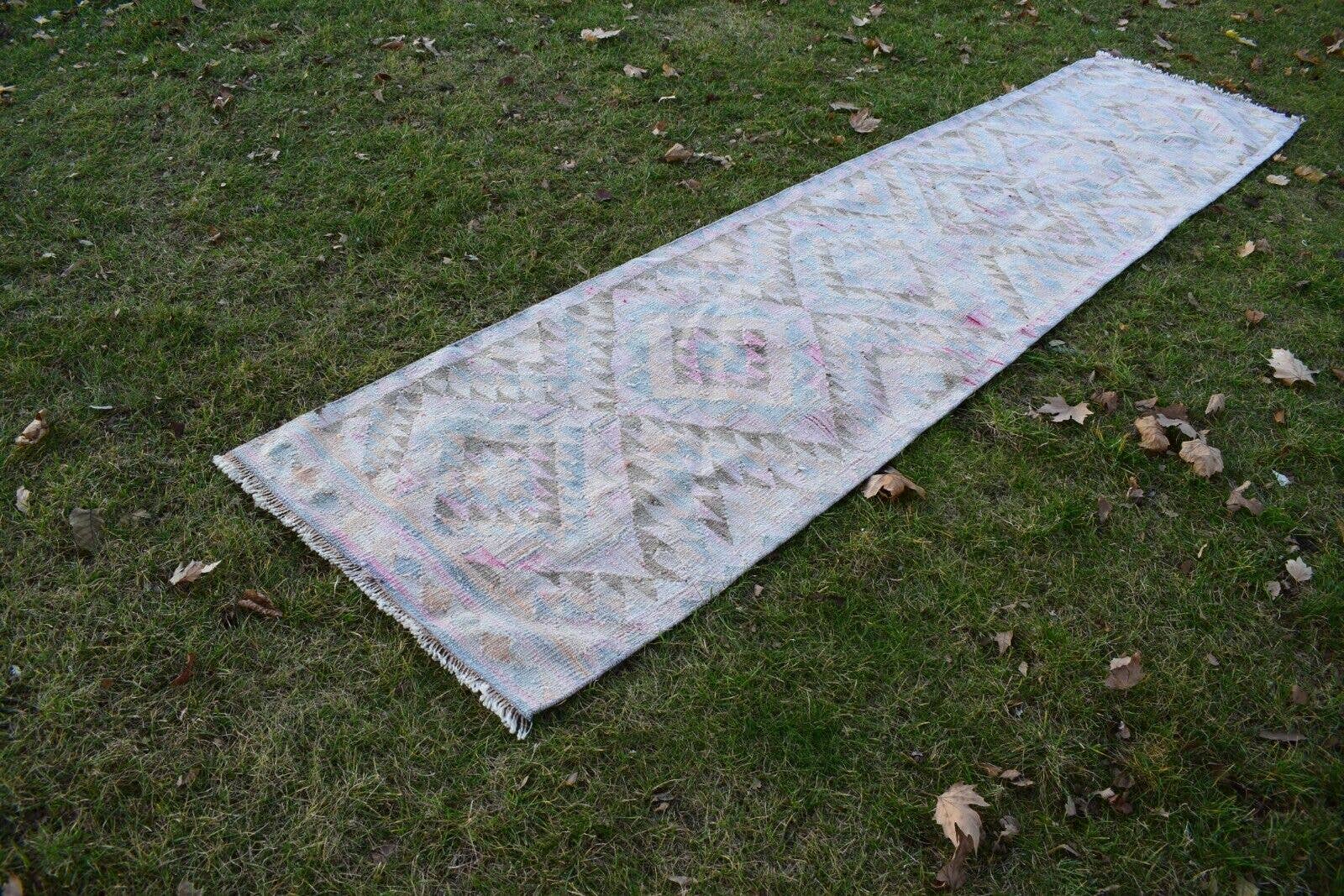Vintage Herki Kilim Runner 2'6'' x 11'6''