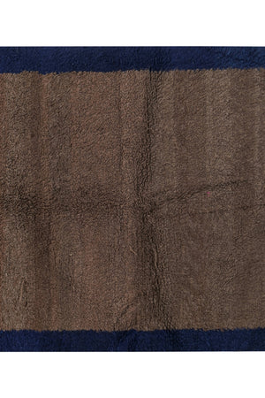 Vintage Turkish Shaggy Rug 4'2'' x 5'2''