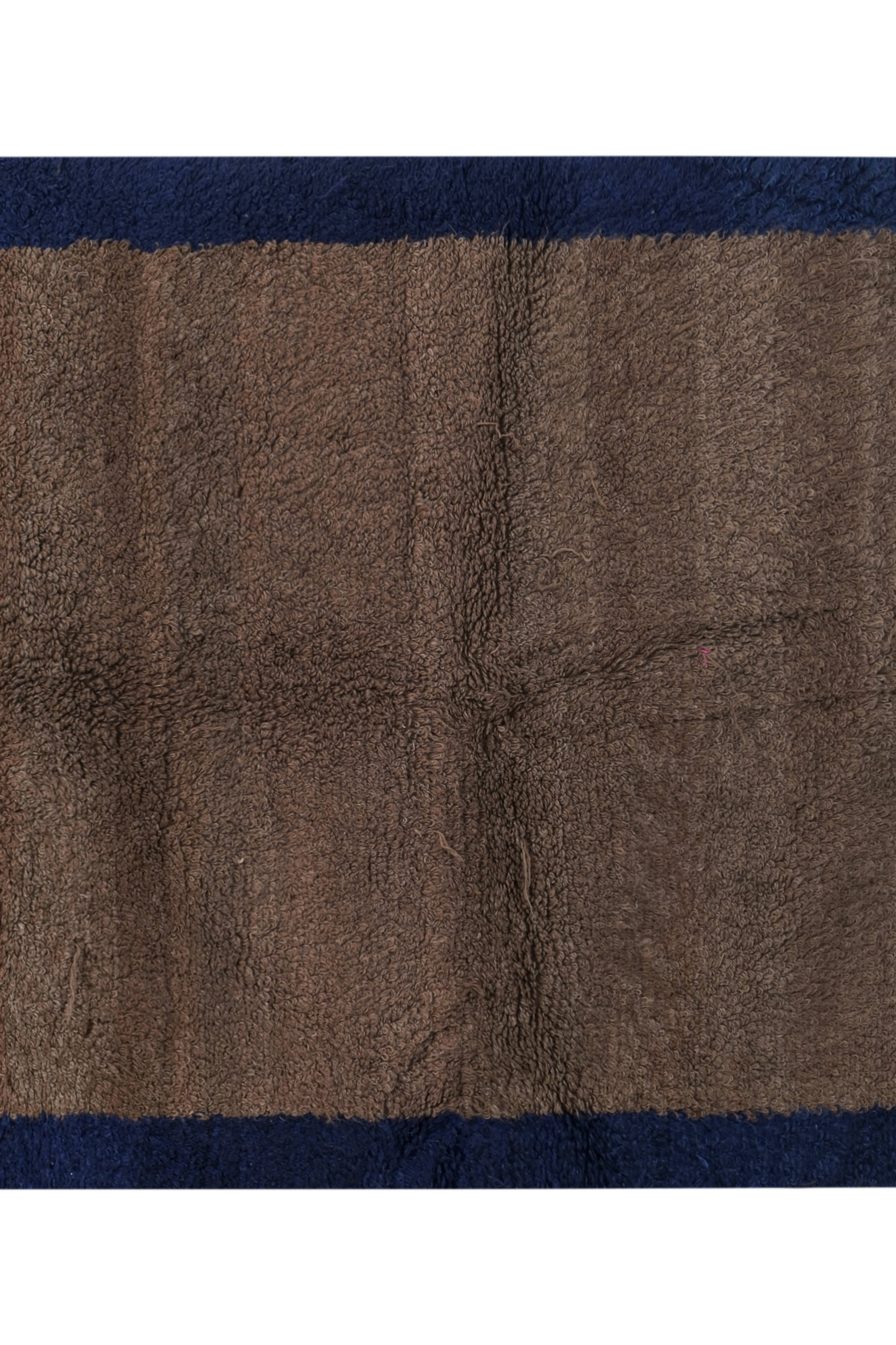 Vintage Turkish Shaggy Rug 4'2'' x 5'2''