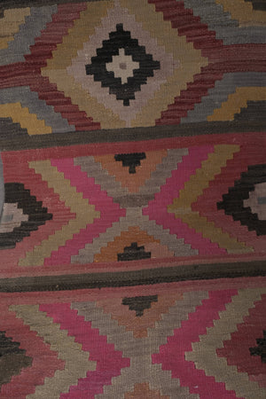 Vintage Turkish Kilim Runner 2'6'' x 20'6''