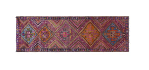 Vintage Herki Runner Rug 4'2'' x 12'1''