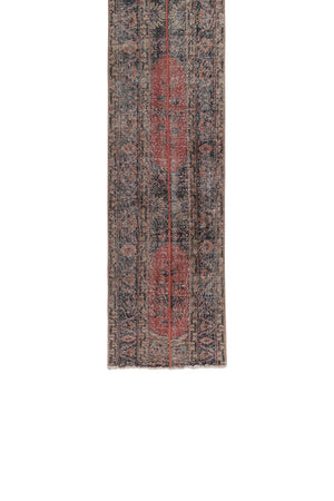 Vintage Turkish Runner Rug 2'2'' x 11'8''