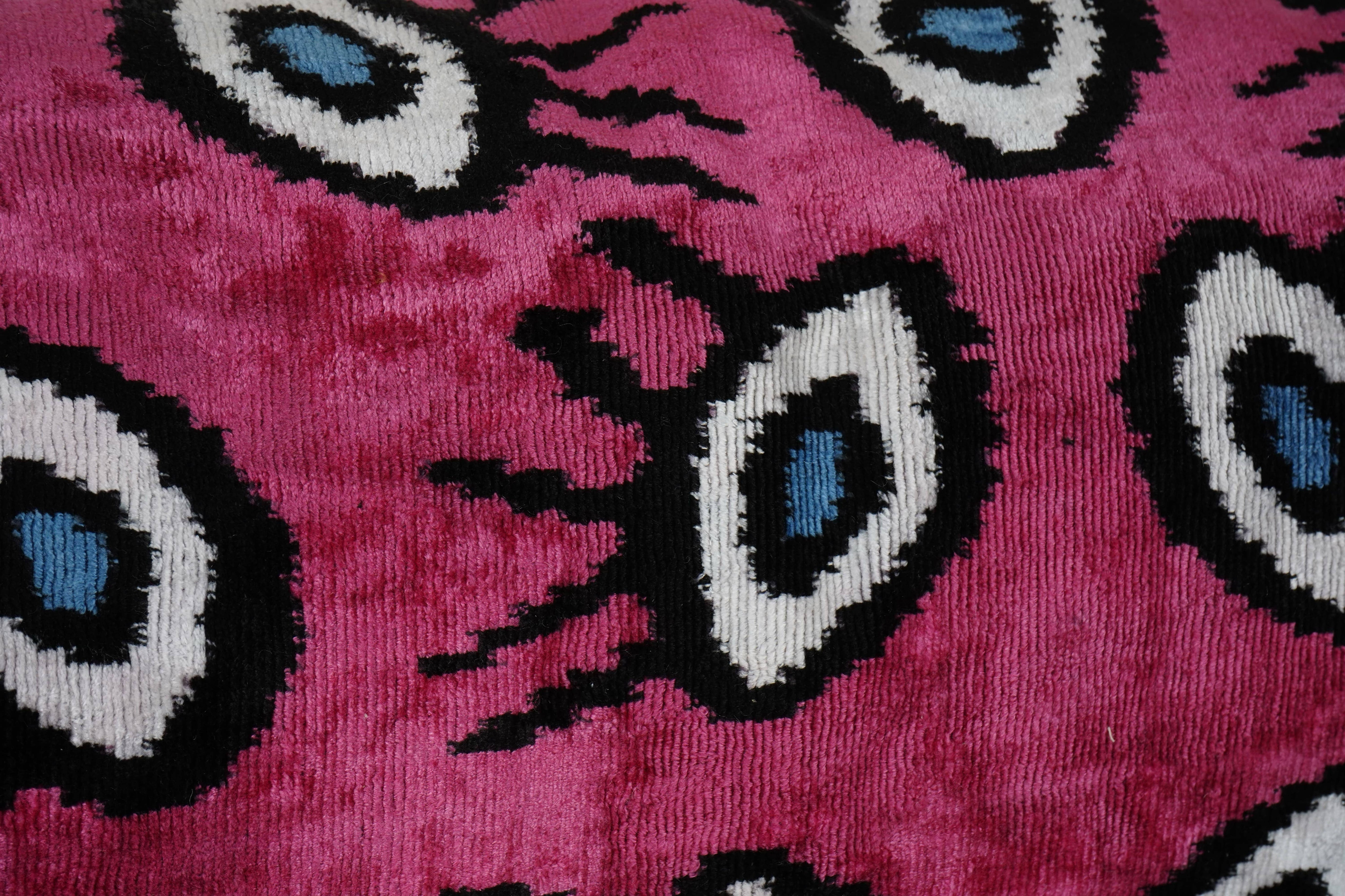 Silk Ikat Velvet Pillow Cover Set of 2 | 16'' x 48''