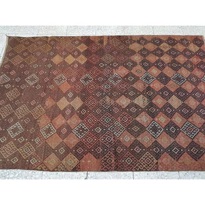 Vintage Turkish Soumac Rug 4'2'' x 6'3''