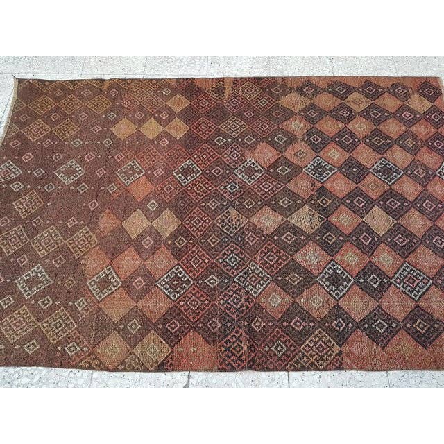 Vintage Turkish Soumac Rug 4'2'' x 6'3''
