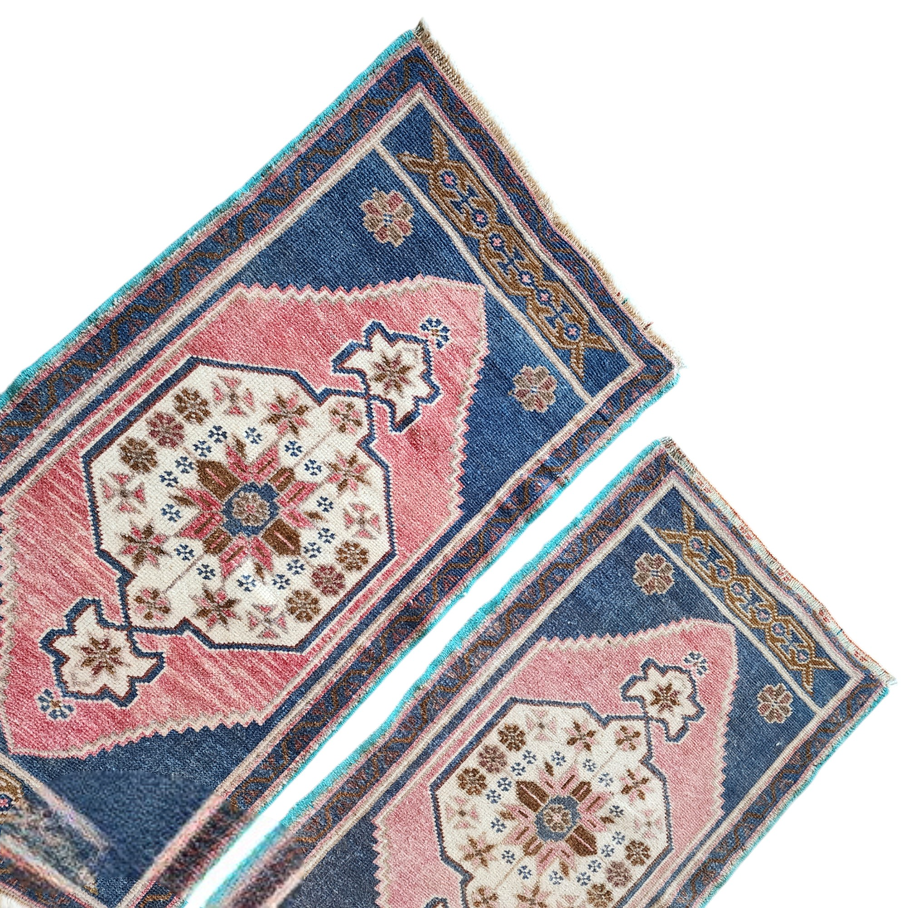 Vintage Turkish Yastik Rugs Set of 2 | 22'' x 36''