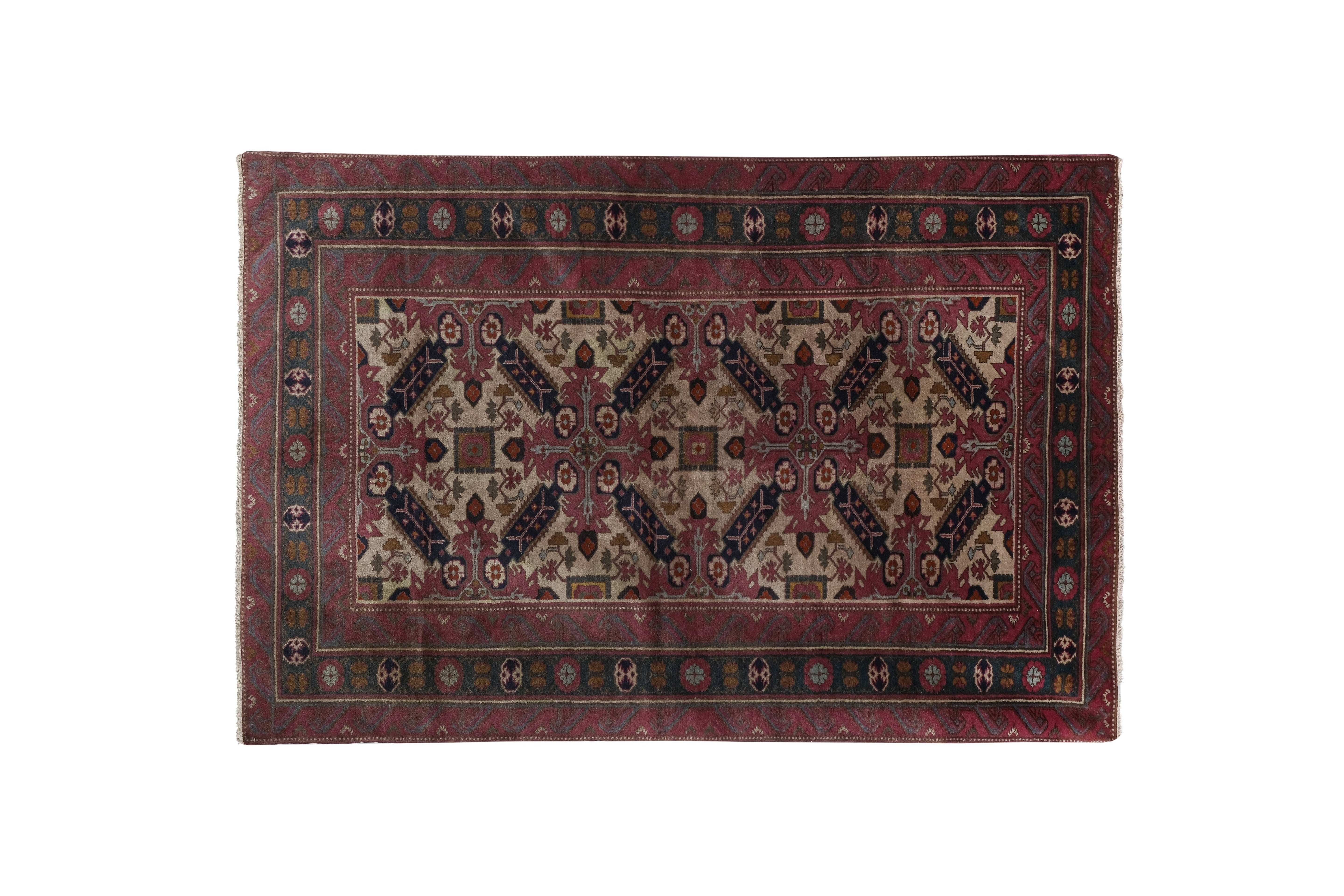 Vintage Caucasian Rug 4'2'' x 6'3''