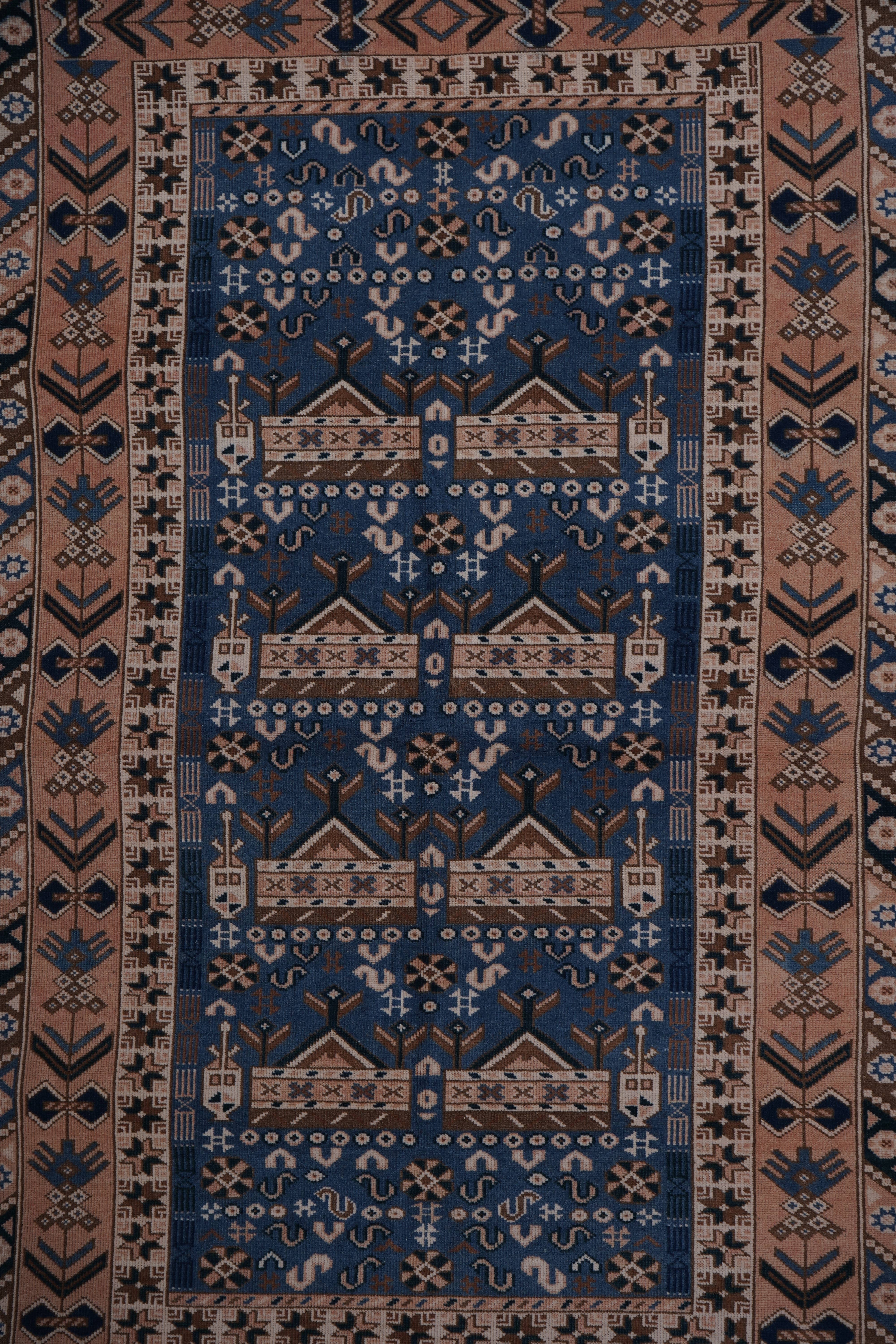Vintage Oushak Rug 4'7'' x 8'1''