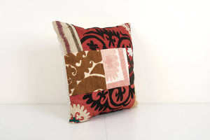 Suzani Patchwork Pillow Cover | 18'' x 18''