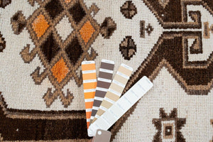 Vintage Herki Runner Rug 3'10'' x 12'1''