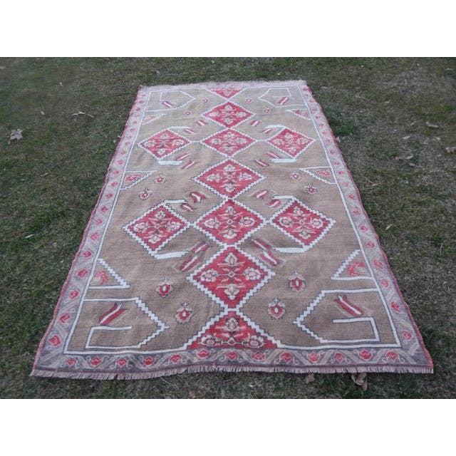 Vintage Oushak Rug 5'1'' x 8'