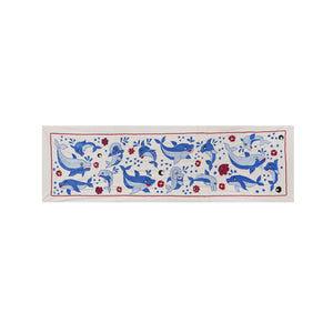 Fish Suzani Wall Hanging & Tablecloth | 20'' x 58''