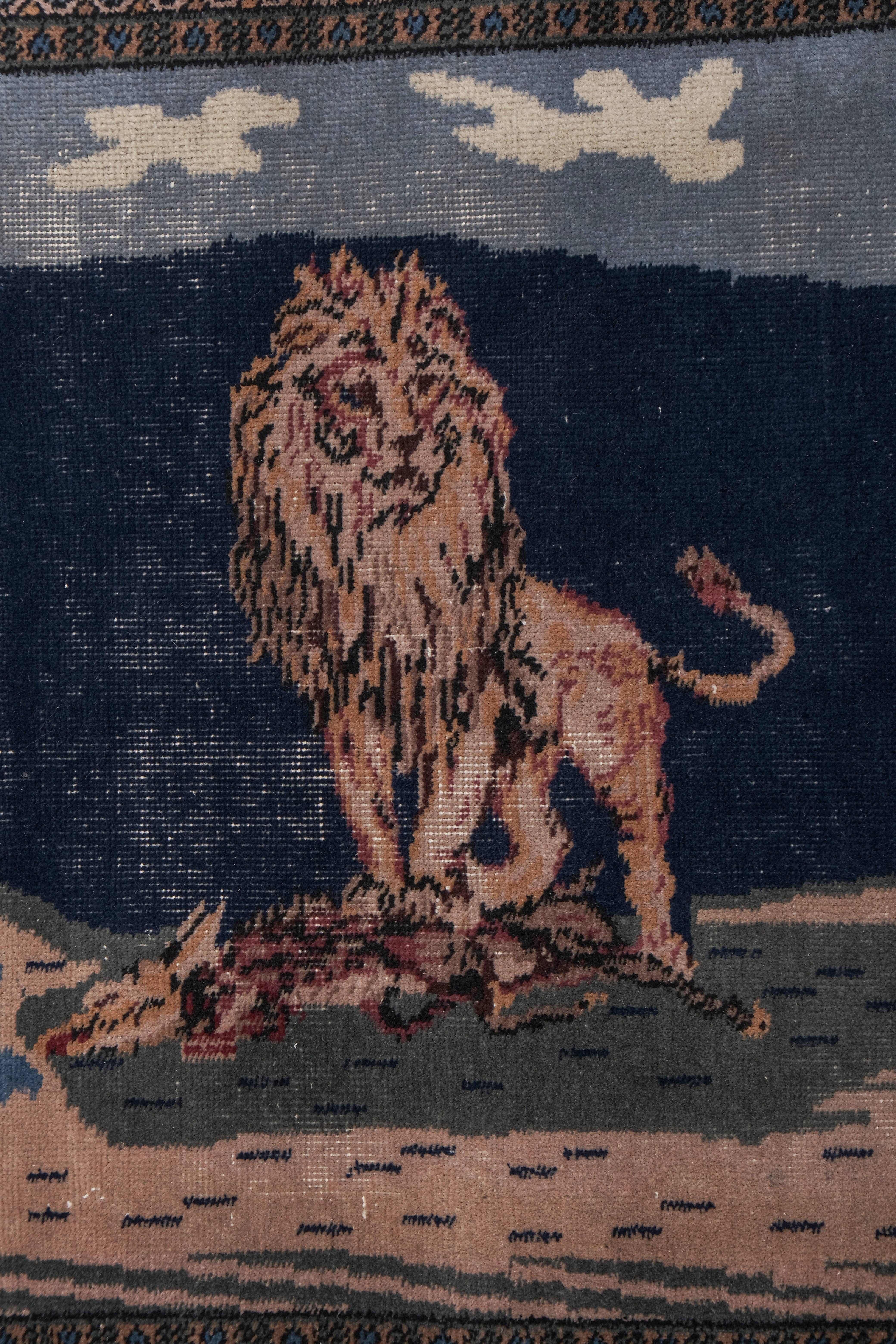Vintage Turkish Rug 3'3'' x 4'