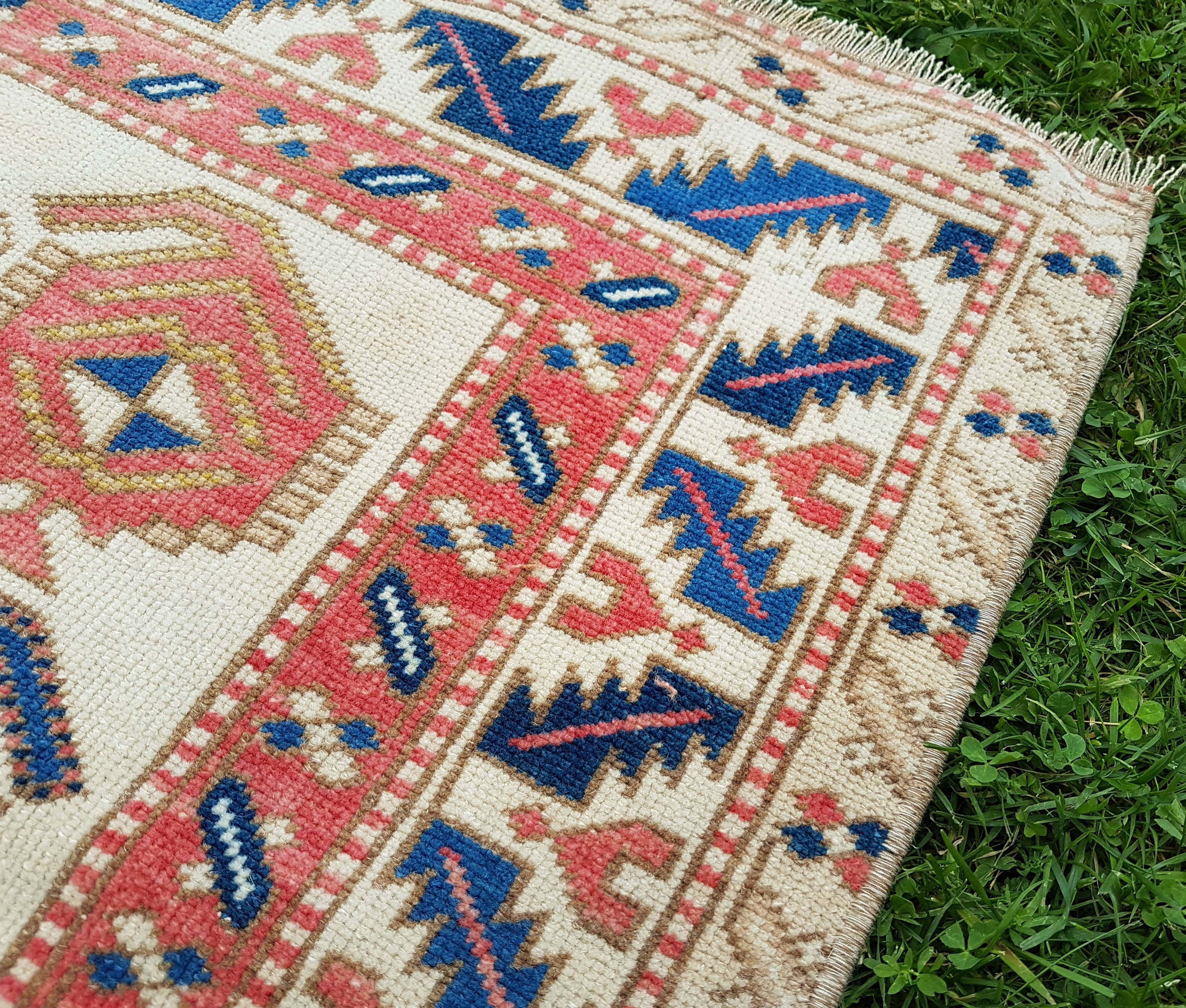 Vintage Turkish Rug 3'7'' x 5'10''