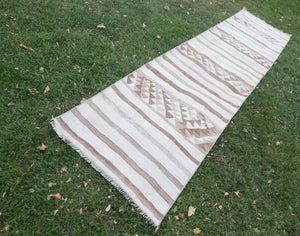 Vintage Herki Kilim Runner 2'9'' x 11'1''