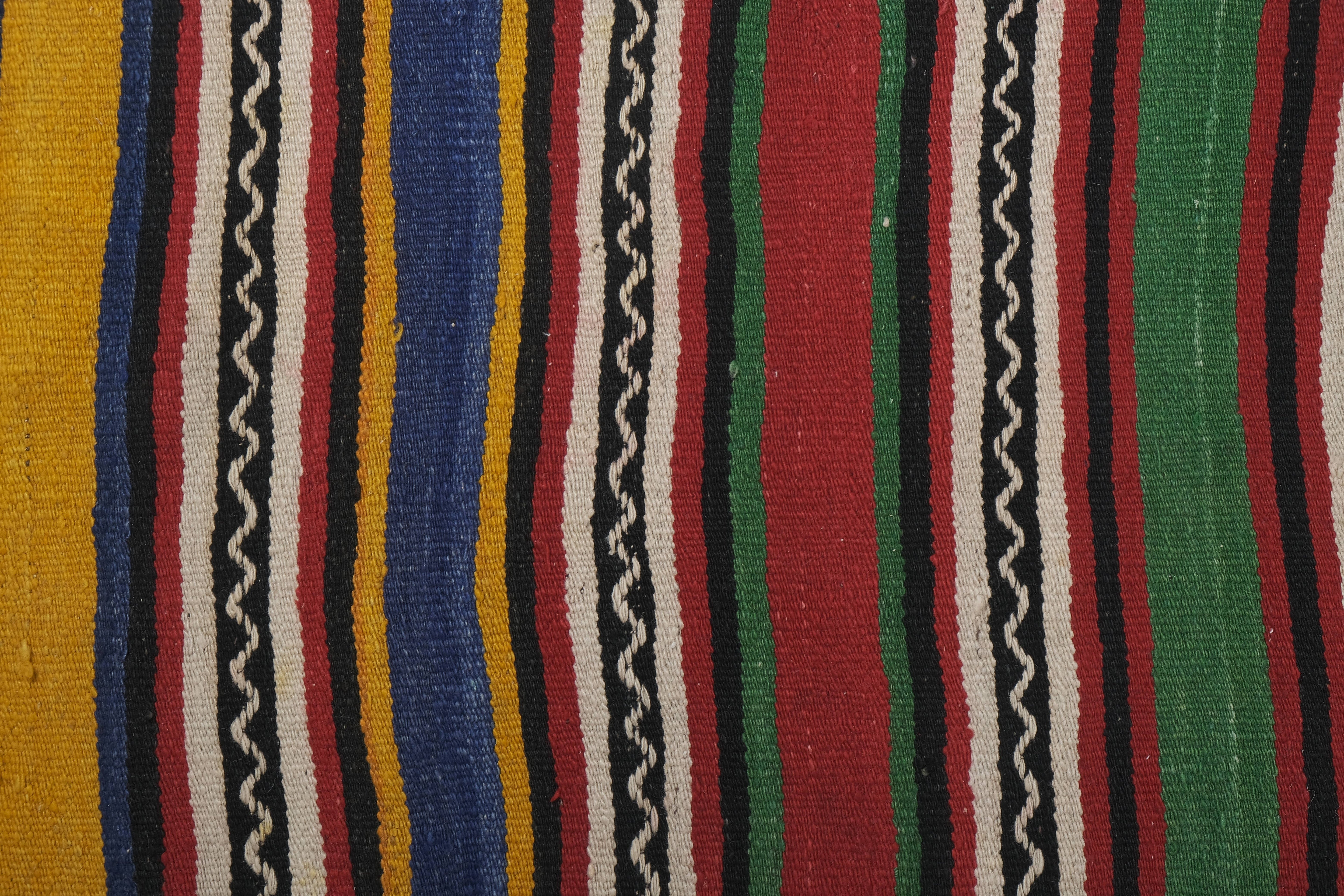 Vintage Turkish Kilim Runner 2'1'' x 21'3''
