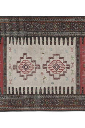 Vintage Turkish Soumac Kilim Rug 3'6'' x 6'1''