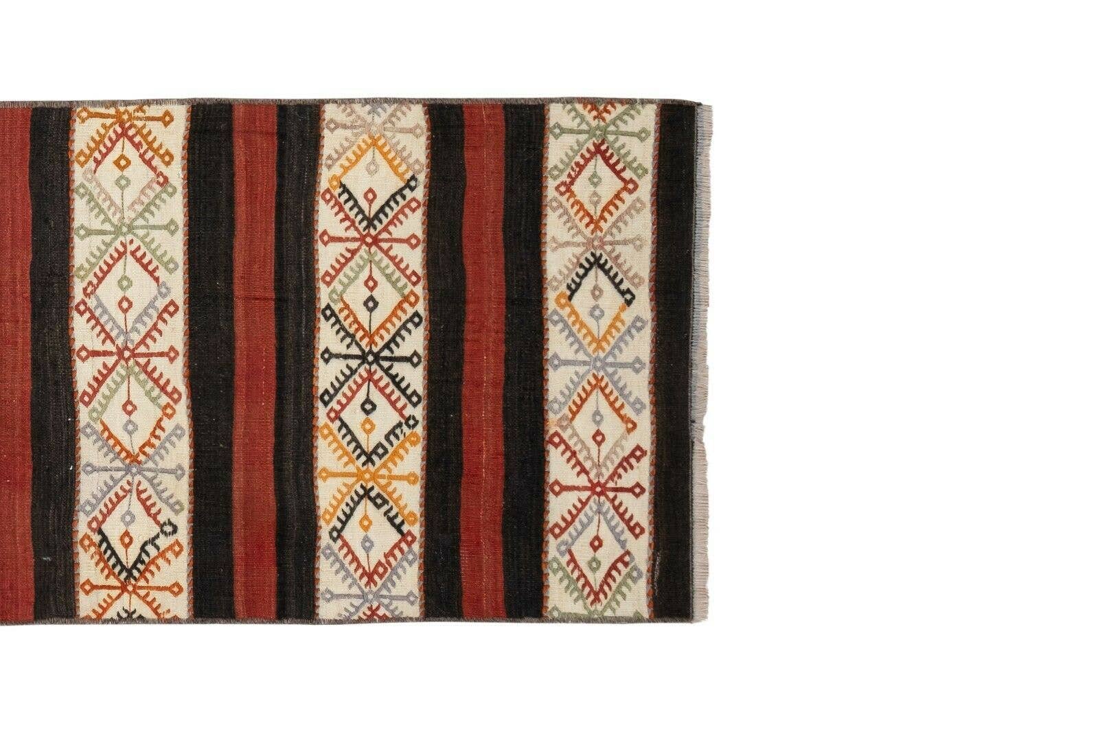 Vintage Turkish Kilim Runner 2'1'' x 7'4''