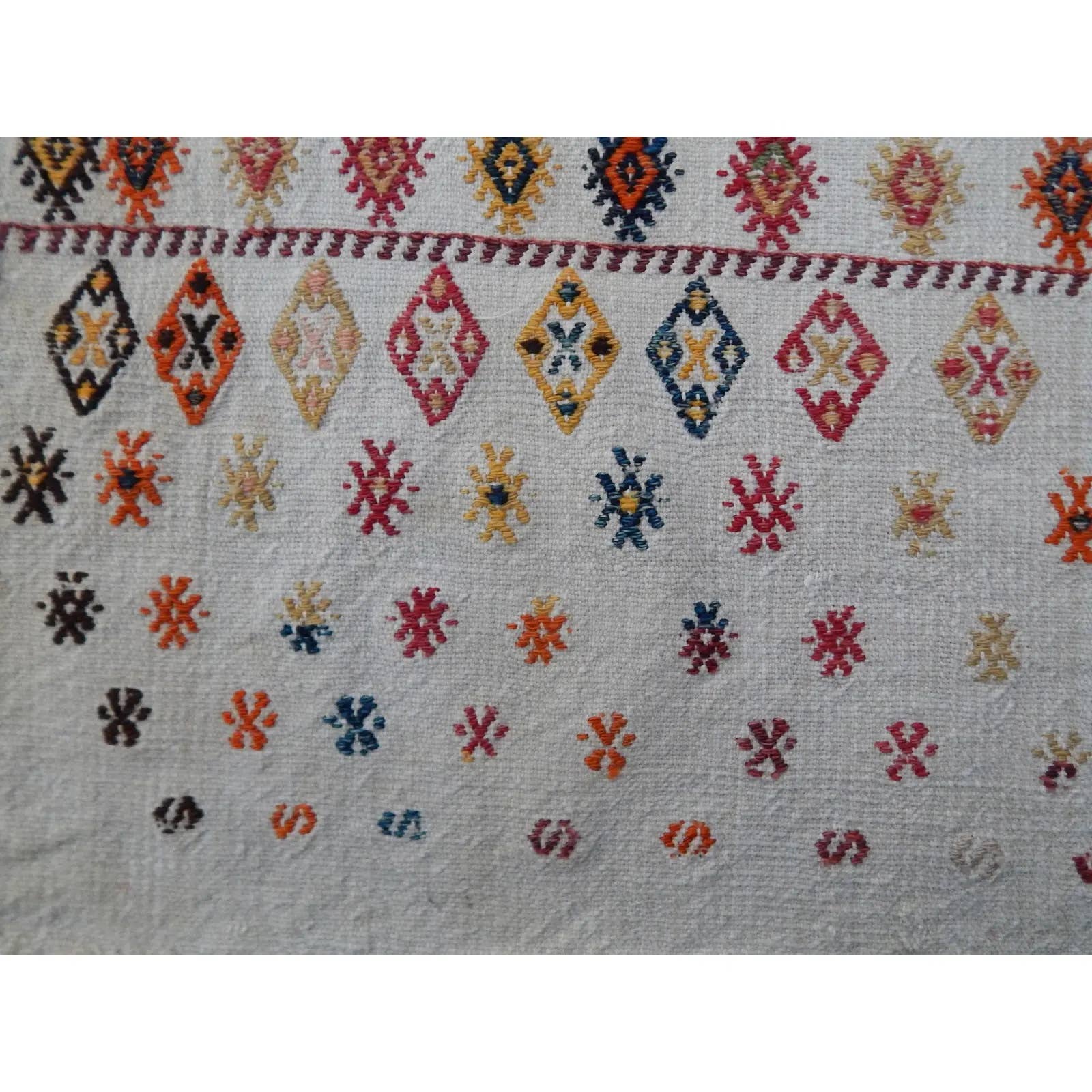 Vintage Turkish Kilim Rug 37'' x 39''