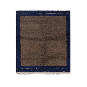 Vintage Turkish Shaggy Rug 4'2'' x 5'2''