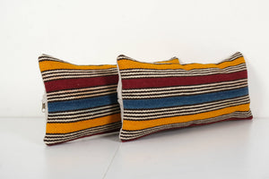 Kilim Pillow Cover Set of 2 | 8'' x 20''