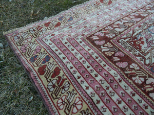 Vintage Turkish Kars Rug 4'5'' x 6'