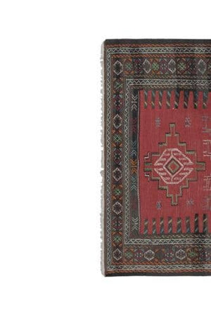 Vintage Turkish Soumac Kilim Rug 3'6'' x 6'1''