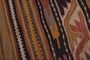 Vintage Turkish Kilim Rug 5'5'' x 12'1''