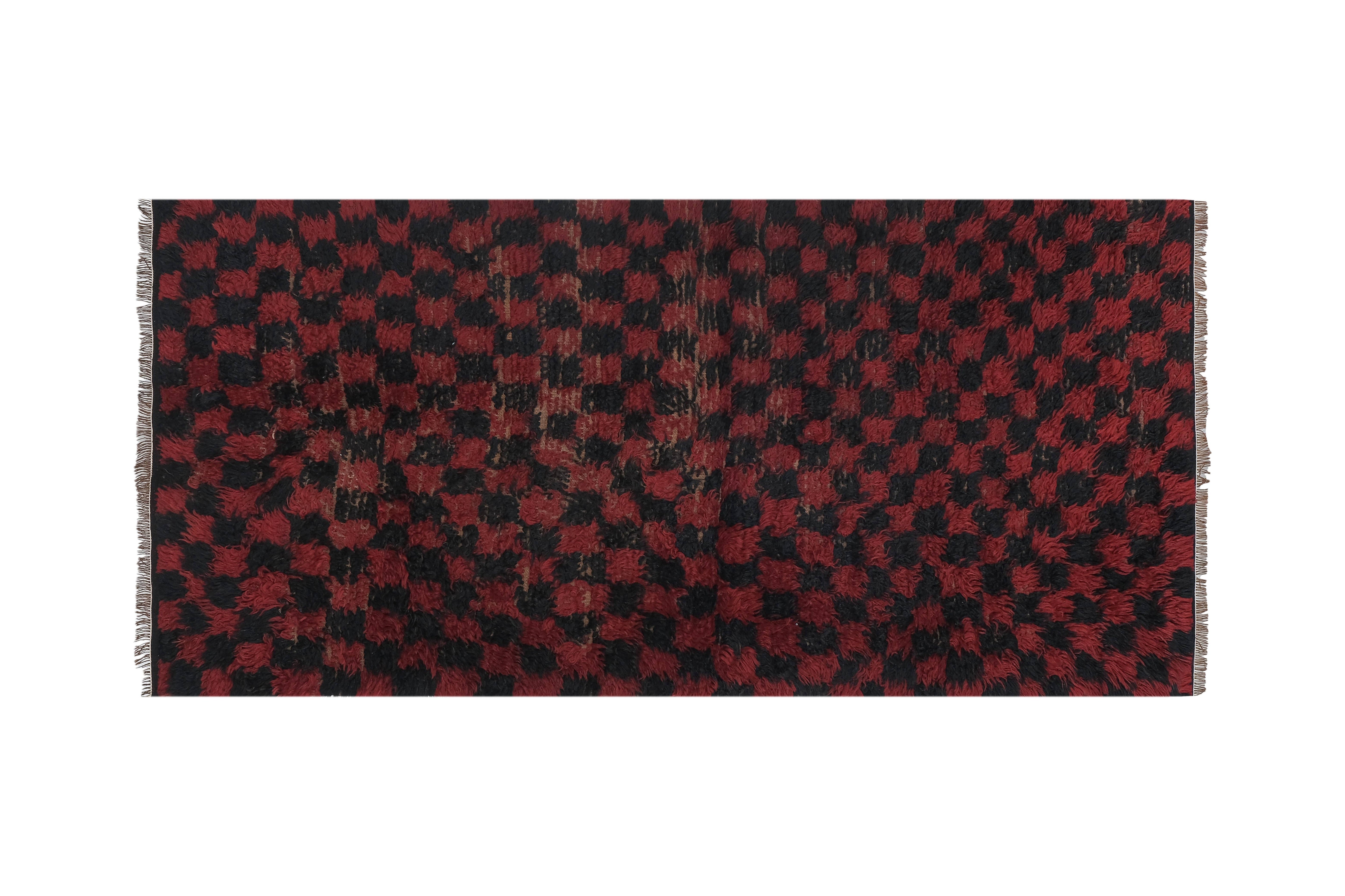 Vintage Turkish Tulu Rug 3'2'' x 6'4''