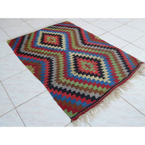 Vintage Turkish Kilim Rug 35'' x 50''