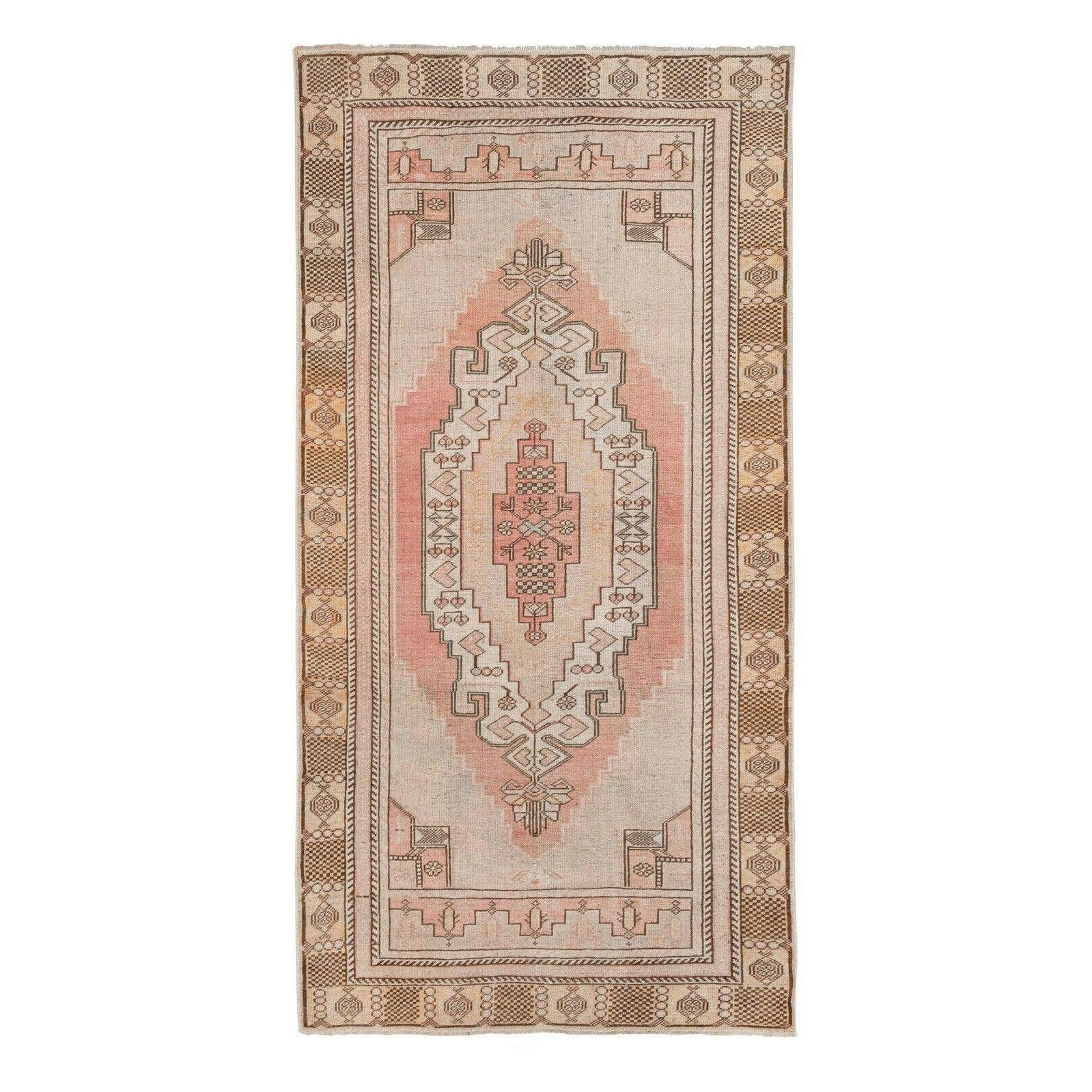 Vintage Turkish Konya Rug 3'10'' x 7'5''