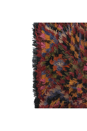 Vintage Turkish Shaggy Rug 3'1'' x 5'10''