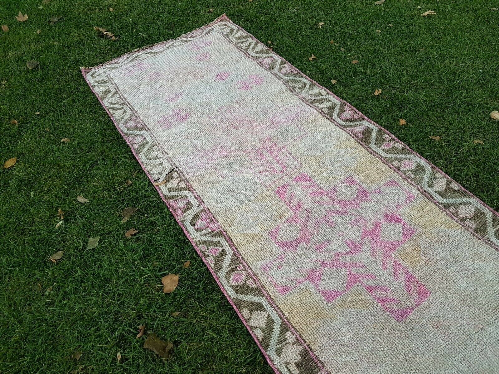 Vintage Herki Runner Rug 3' x 12'6''