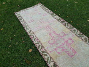 Vintage Herki Runner Rug 3' x 12'6''