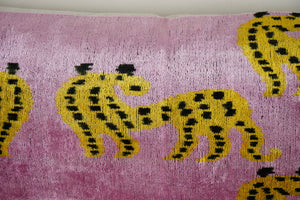 Silk Ikat Velvet Pillow Cover | 16'' x 48''