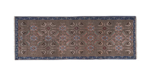 Vintage Turkish Karapinar Rug 2'6'' x 7'5''
