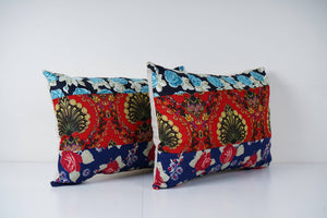 Uzbek Roller Printed Pillow Cover Set of 2 | 16'' x 22''