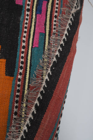 Vintage Turkish Kilim Rug 5'1'' x 11'11''