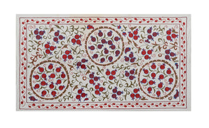 Silk Suzani Wall Hanging & Bedspread | 3'6'' x 6'1''