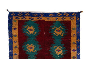 Vintage Turkish Shaggy Tulu Rug 43'' x 52''