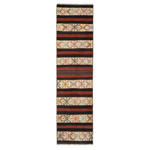 Vintage Turkish Kilim Runner 2'1'' x 7'4''