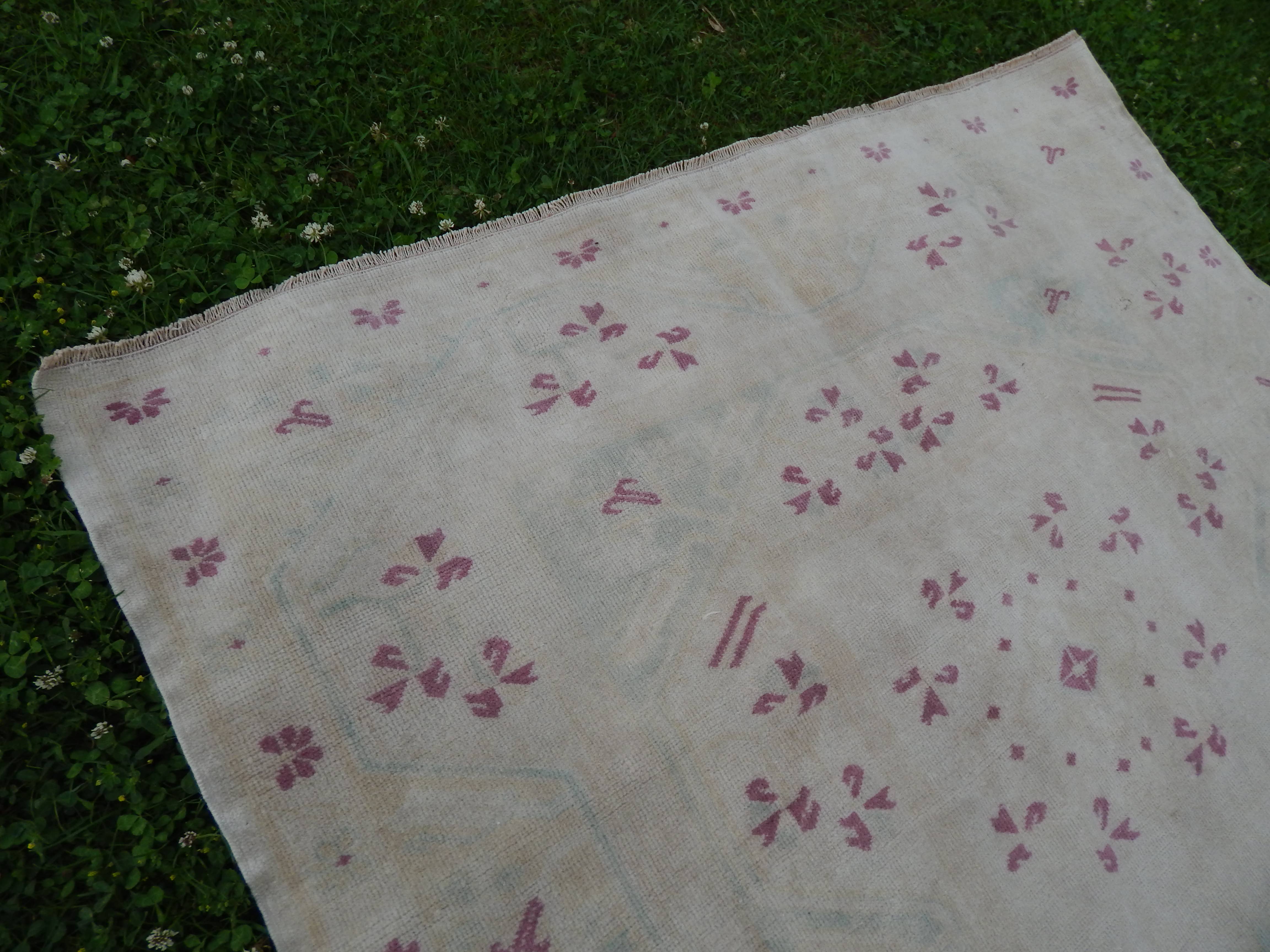 Vintage Oushak Rug 5'1'' x 7'10''