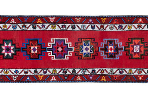 Vintage Herki Runner Rug 2'6'' x 12'4''