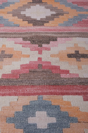 Vintage Turkish Kilim Runner 2'6'' x 21'8''