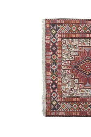 Vintage Turkish Soumac Rug 3'11'' x 6'3''