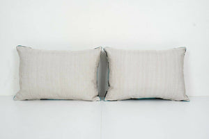 Silk Ikat Velvet Pillow Cover Set of 2 | 16'' x 22''
